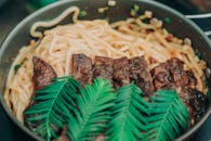 Close-Up Photo of Noodle Dish