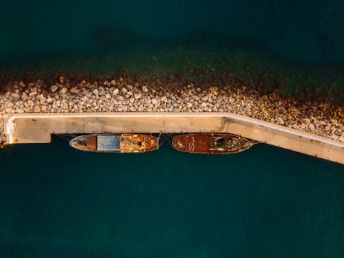 Top View Photo of Boats on Dock · Free Stock Photo