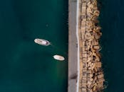 Top View Photo of Boats on Dock