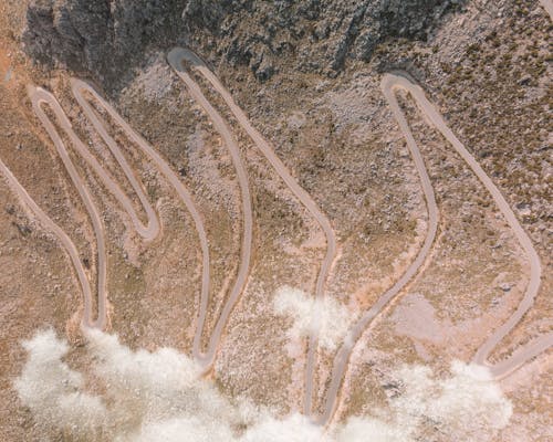 Foto d'estoc gratuïta de carretera, fons de pantalla, foto des d'un dron