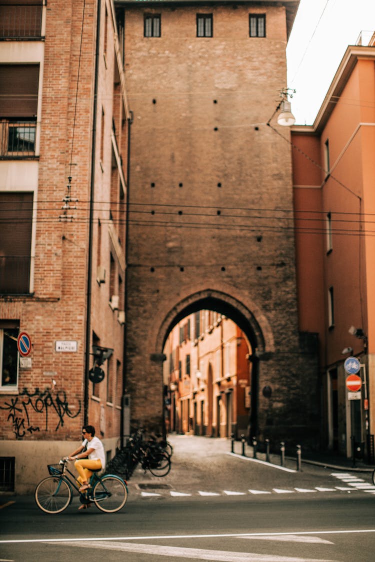 Brown Brick Building With Archway