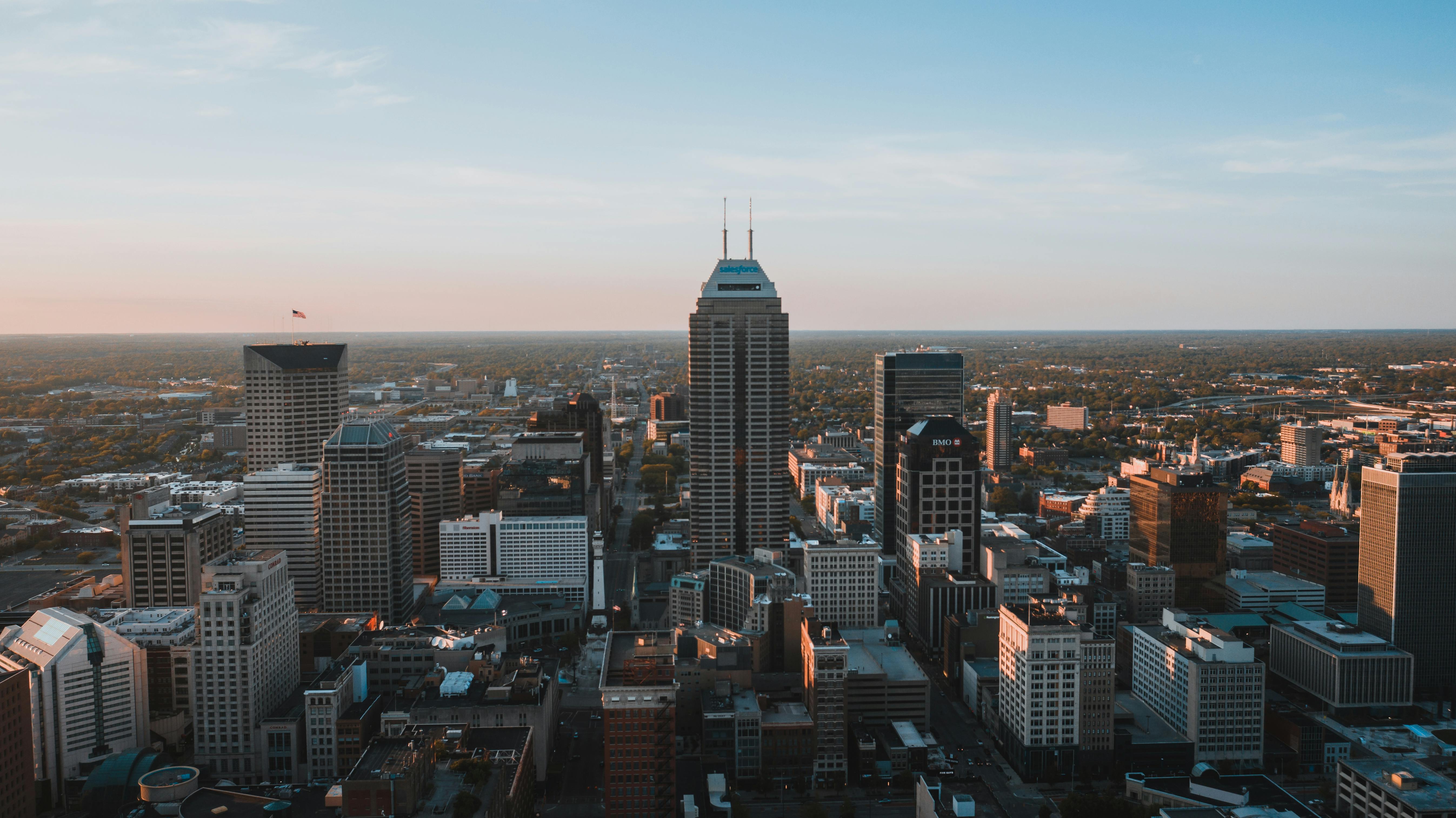 Aerial View Of City Buildings · Free Stock Photo