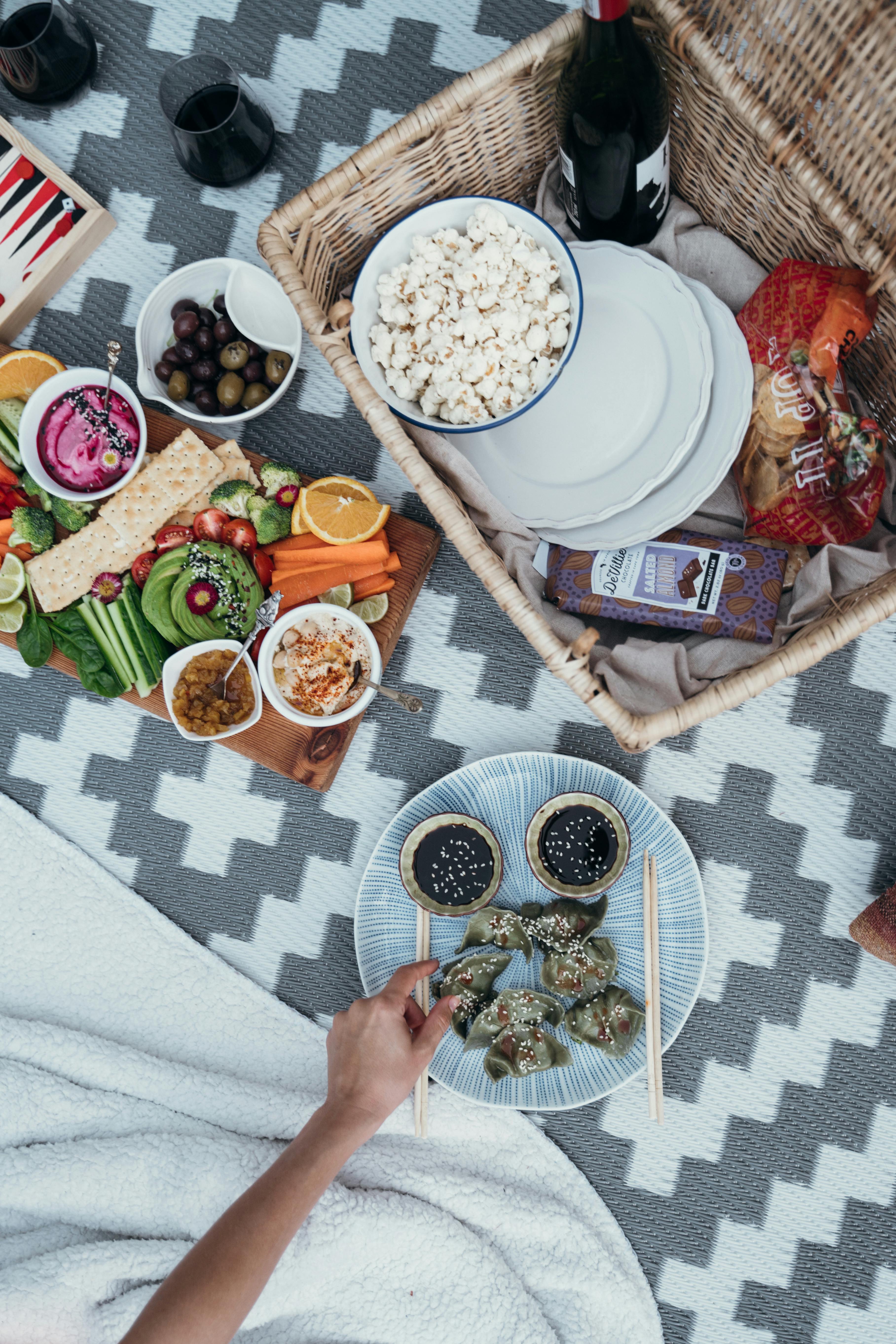 Bunte vegane Lebensmittel