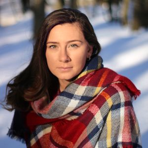 Red Plaid Wool Blanket Scarf