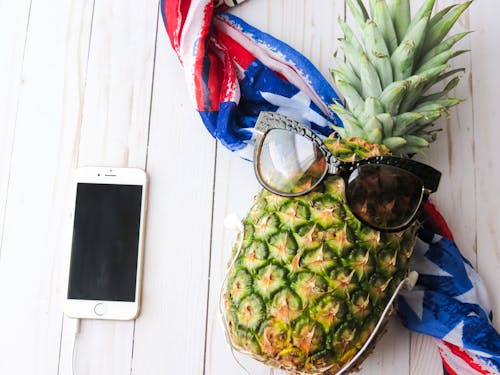 Gratuit Imagine de stoc gratuită din alb, albastru, ananas Fotografie de stoc