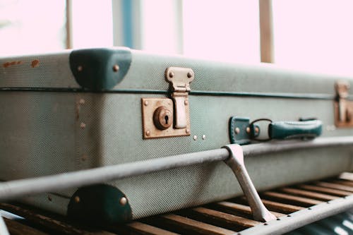 Free A Blue Suitcase Stock Photo