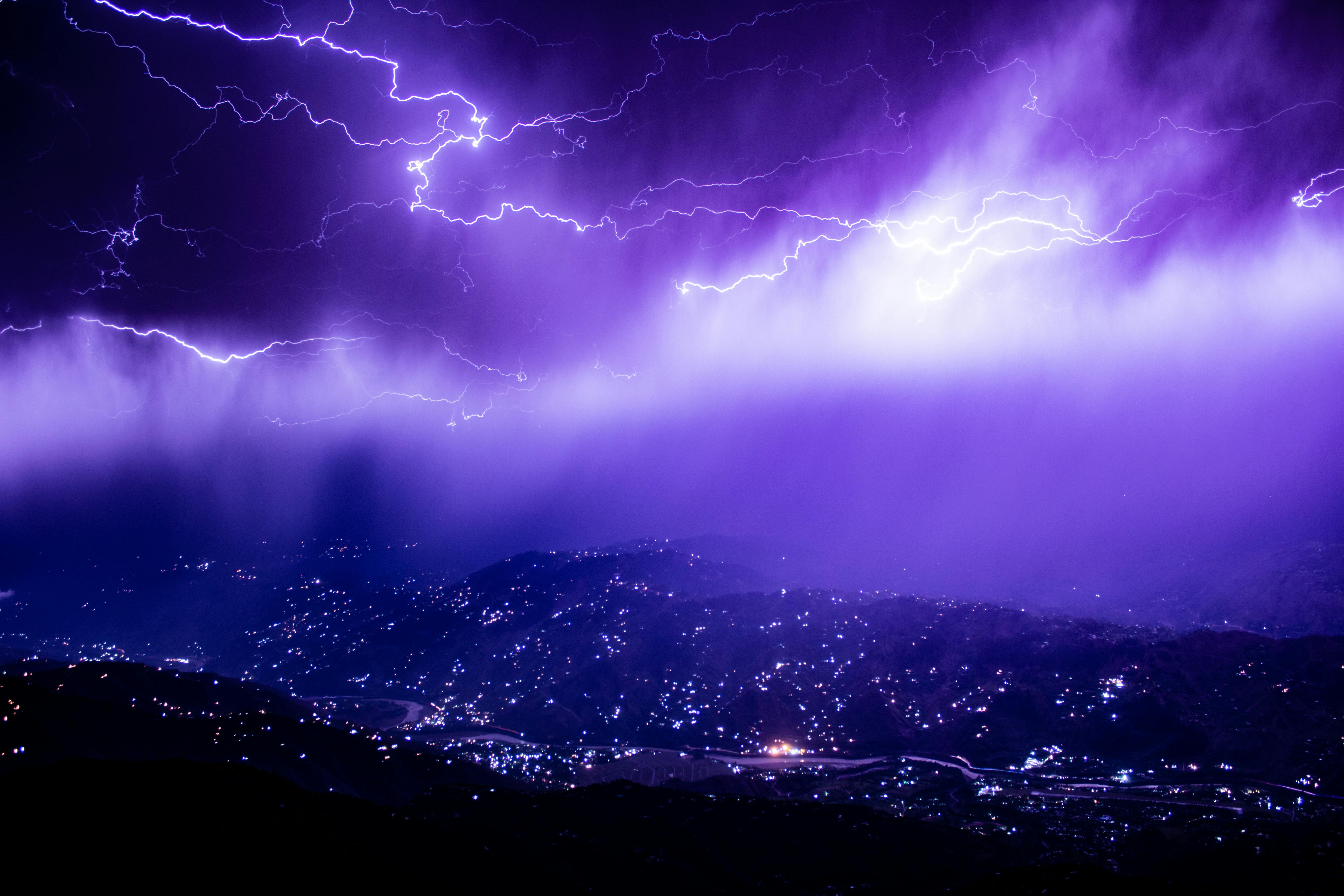 Purple lightning HD wallpapers free download  Wallpaperbetter
