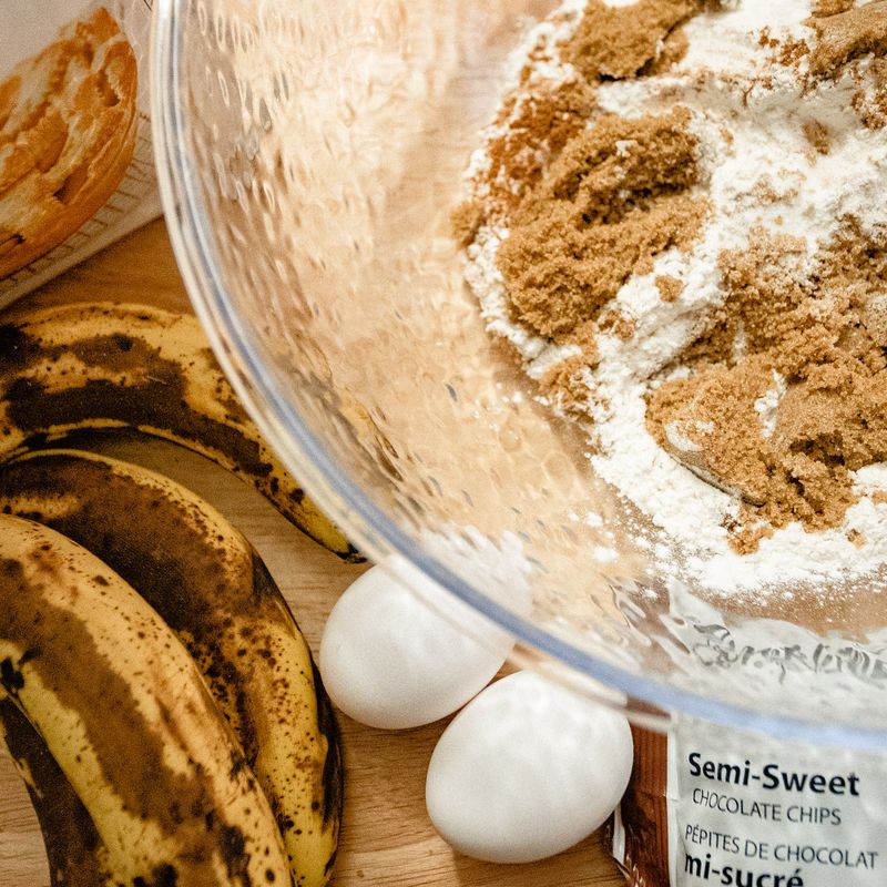 Quick Chocolate Chip and Walnut Banana Bread