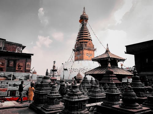 The Swayambhu Mahachaitya in Nepal