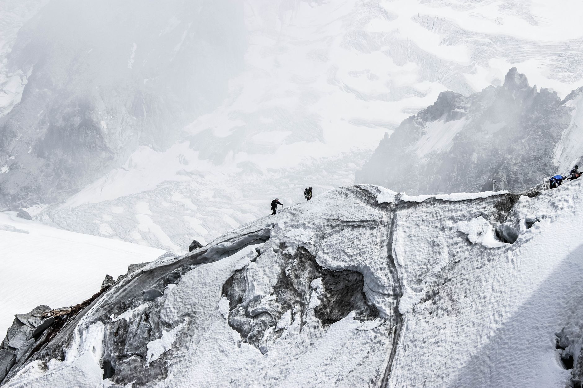 Ridgeline traverse at dawn