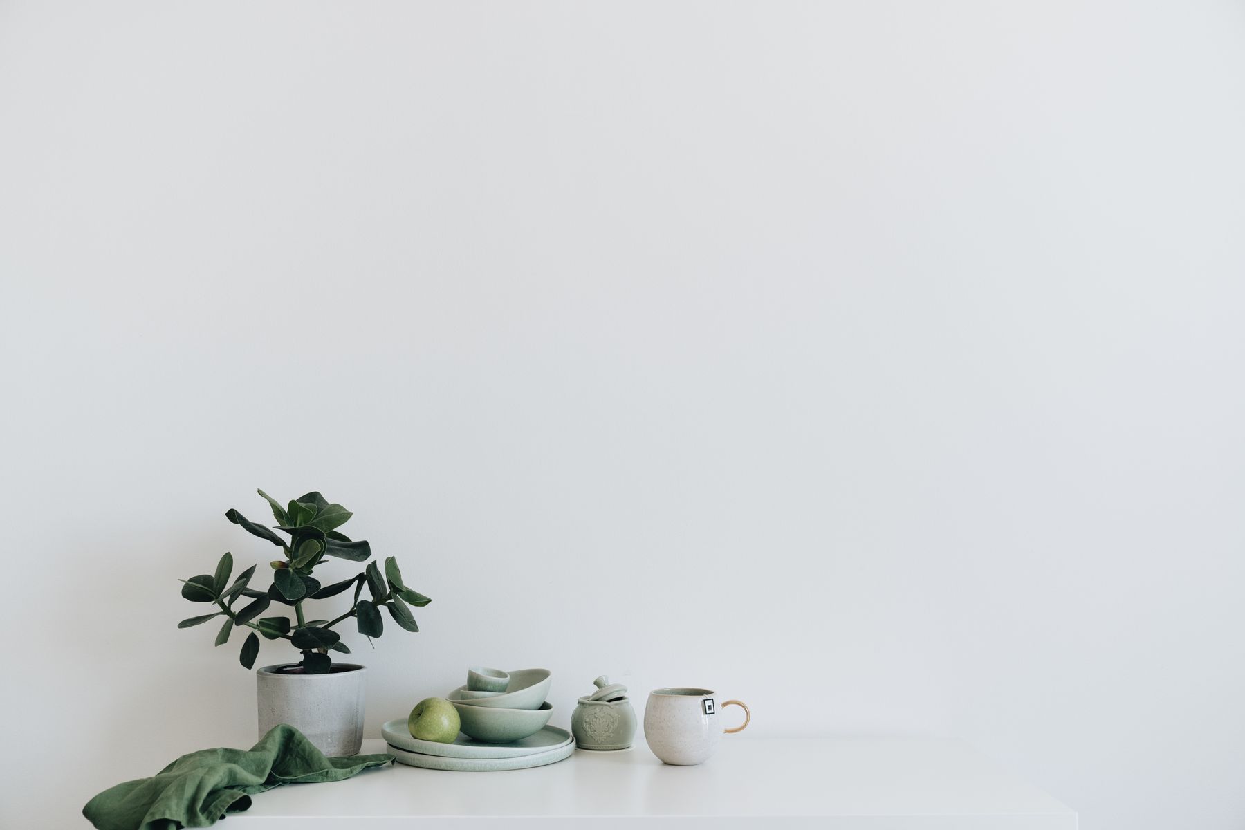 Minimalist still life product styling