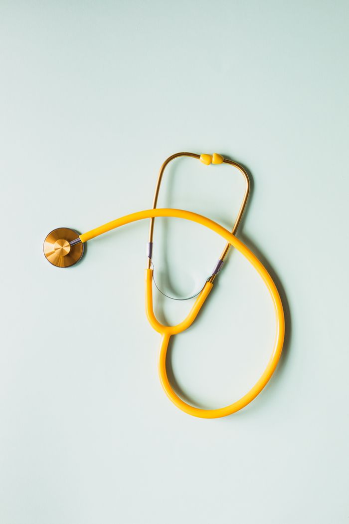 Medical stethoscope, representing medical equipment