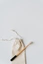 Wooden Toothbrush on Bag
