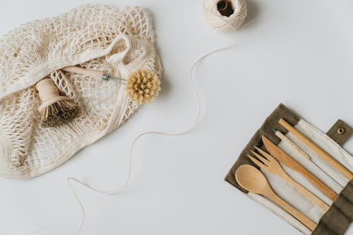 Tools, Bag and Wooden Silverware