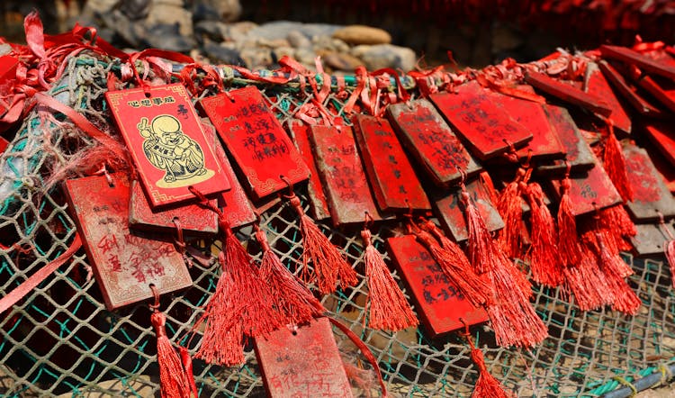 Close Up Of Chinese Charms