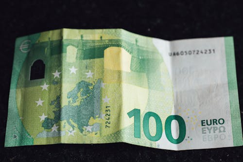 Euro Banknote in Close Up