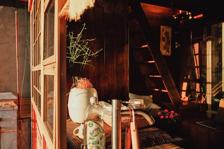 Wooden Interior Of House