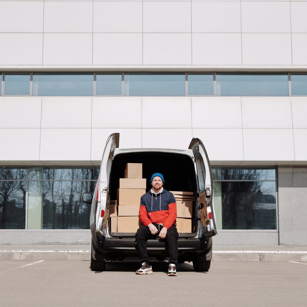 Johnstone — belongings being loaded for transport to storage