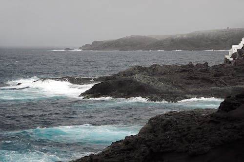 Free stock photo of atlantic ocean, canary islands, dark sea