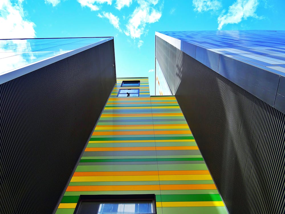 Green and Yellow Building