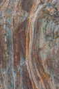 Drone view of bright multi colored formation of mountains in ravine in daylight
