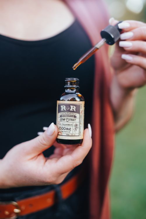Person Holding Brown Dropper Bottle · Free Stock Photo