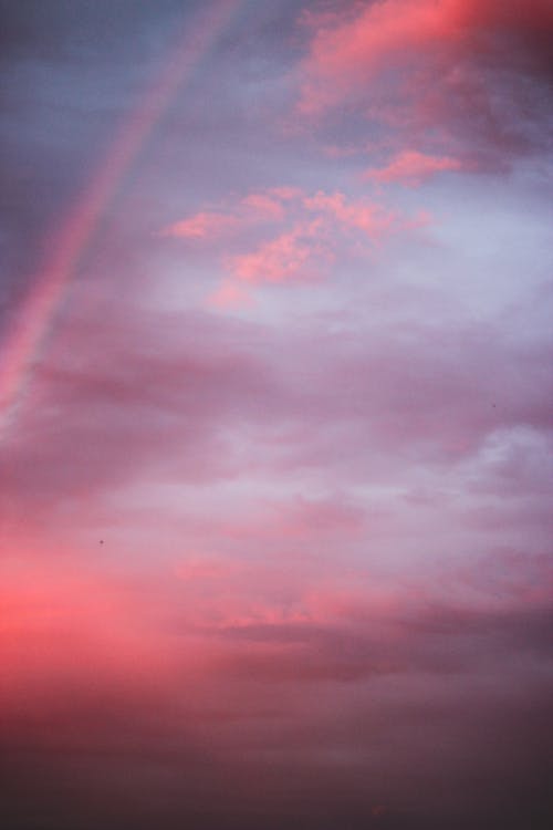 Free Colorful cloudy sunset sky after rain Stock Photo