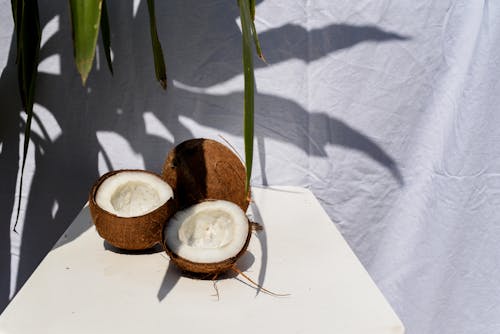 Coconut Cut in Half