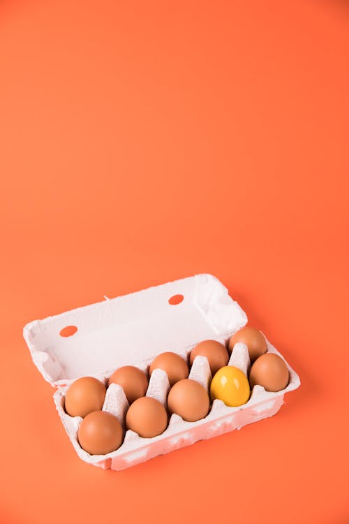Gratis lagerfoto af æg, æggeskal, boks Lagerfoto