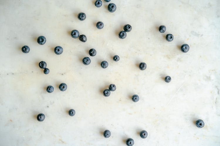 Blackberries On White Background