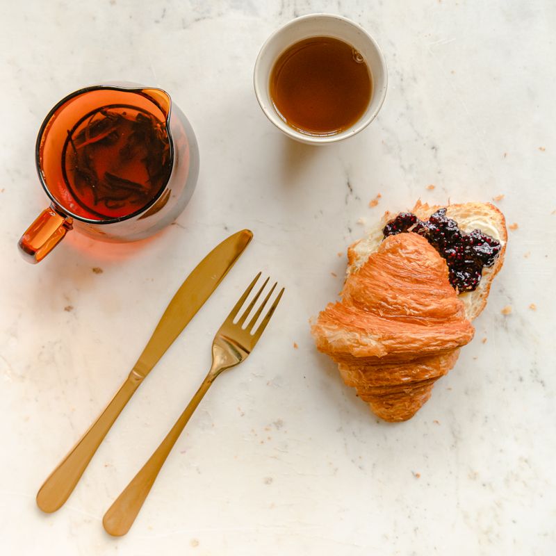 Air Fryer Crispy Prosciutto and Fig Jam Breakfast Sandwich