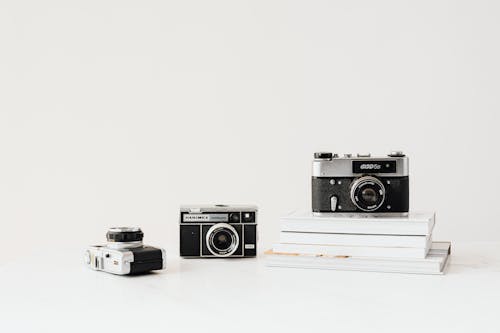 Kostnadsfria Kostnadsfri bild av analog, analoga kameror, antik Stock foto