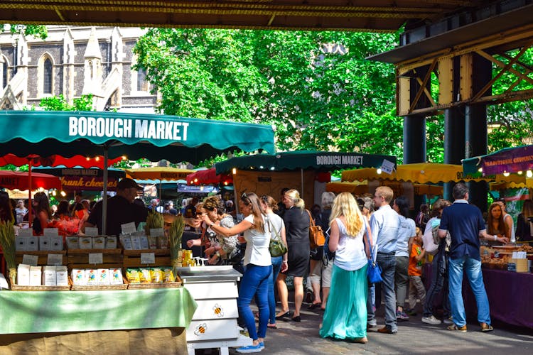 People Walking In Market