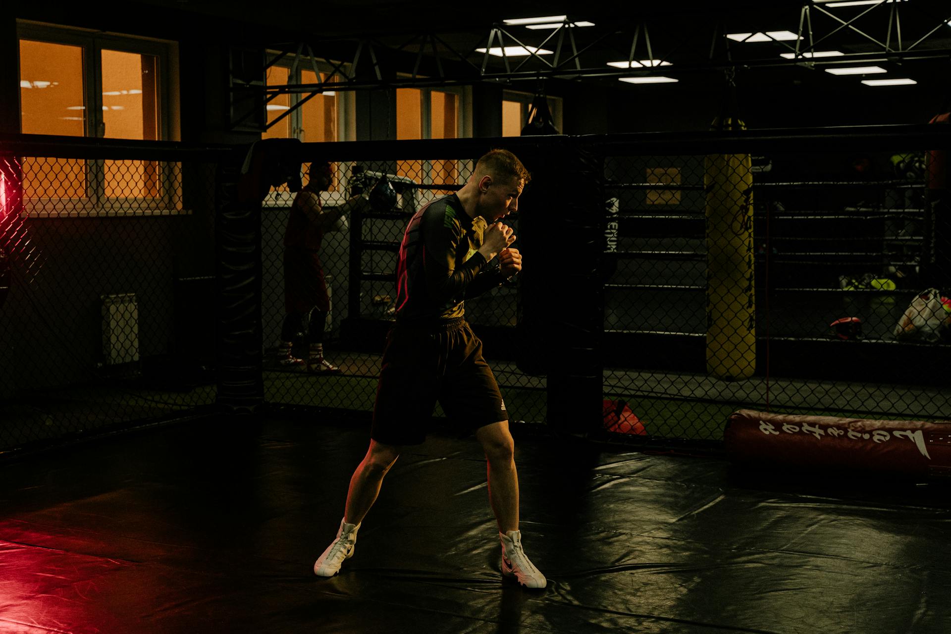 A Man Doing Boxing Training