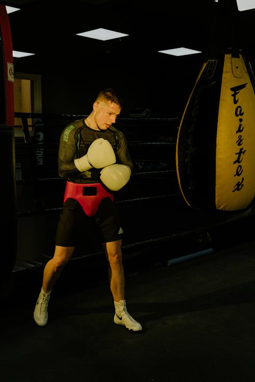 A Man Doing Boxing Training