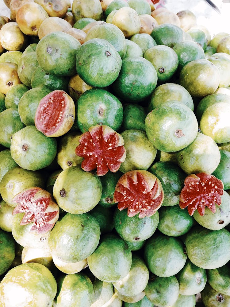 Pile Of Fresh Guava Fruits