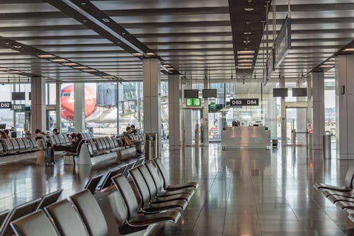 Free Terminal at Airport Stock Photo