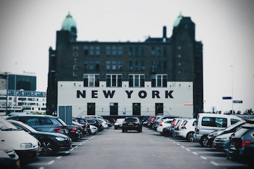 New York Hotel Building at Parking Lot