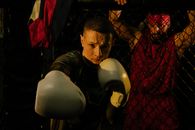 A Boxer Training in the Gym