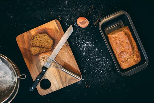 Gratis lagerfoto af bagt, banan brød, delikat