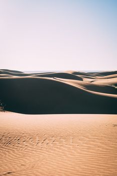 Captivating view of sand dunes in Al Wahat Al Dakhla, Egypt, showcasing nature's beauty.