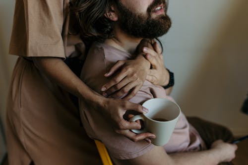 Free Photo Of A Man Being Hugged Stock Photo