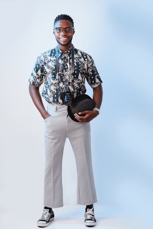 Free Cool stylish black man in studio Stock Photo