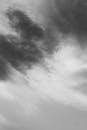 Grayscale Photo of Dark Clouds in the Sky