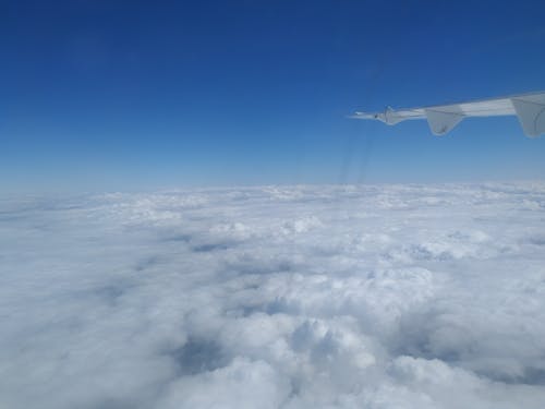 Ảnh lưu trữ miễn phí về asa de avião, céu azul, céu de nuvens