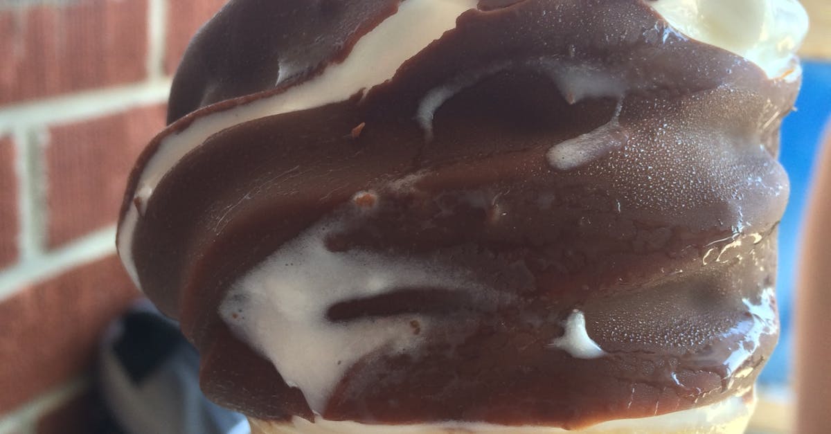 Free stock photo of chocolate, ice cream cone, vanilla
