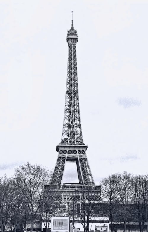 Ingyenes stockfotó egyszínű, Eiffel-torony, emlékmű témában