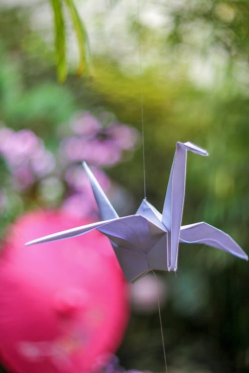 Origami Bird on a String 