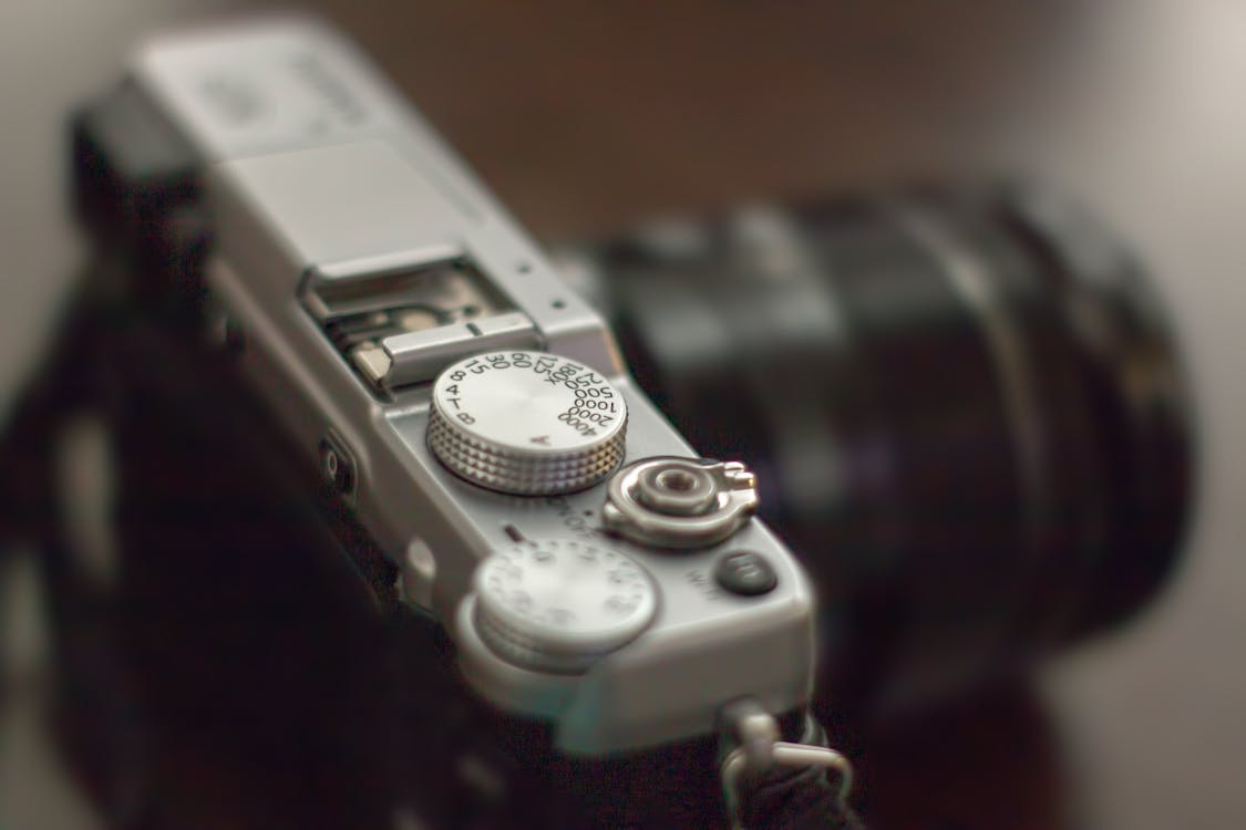 A Close-Up Shot of a Fujifilm Camera