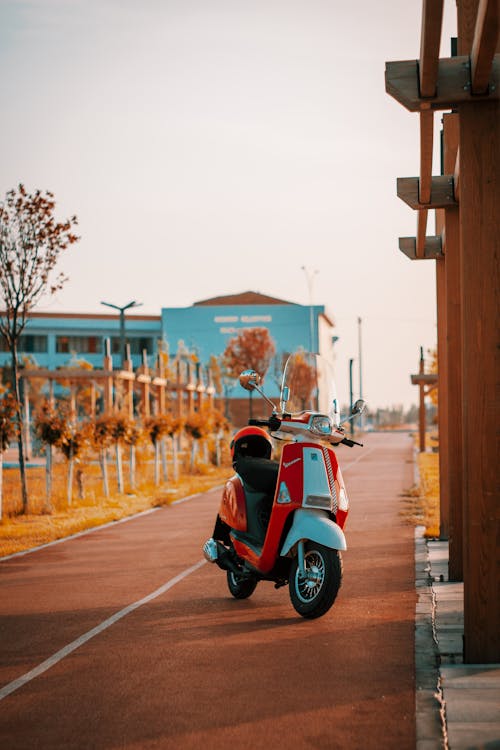 Parked New Scooter